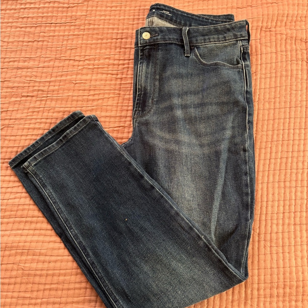Old Navy Blue Straight Leg Jeans with Classic Wash